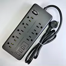 Dorm Power Tower – 12 Outlets + 5 USB Ports
